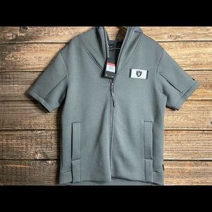 NWT Nike on field Las Vegas Raiders full zip hooded shirt jacket Men’s Large